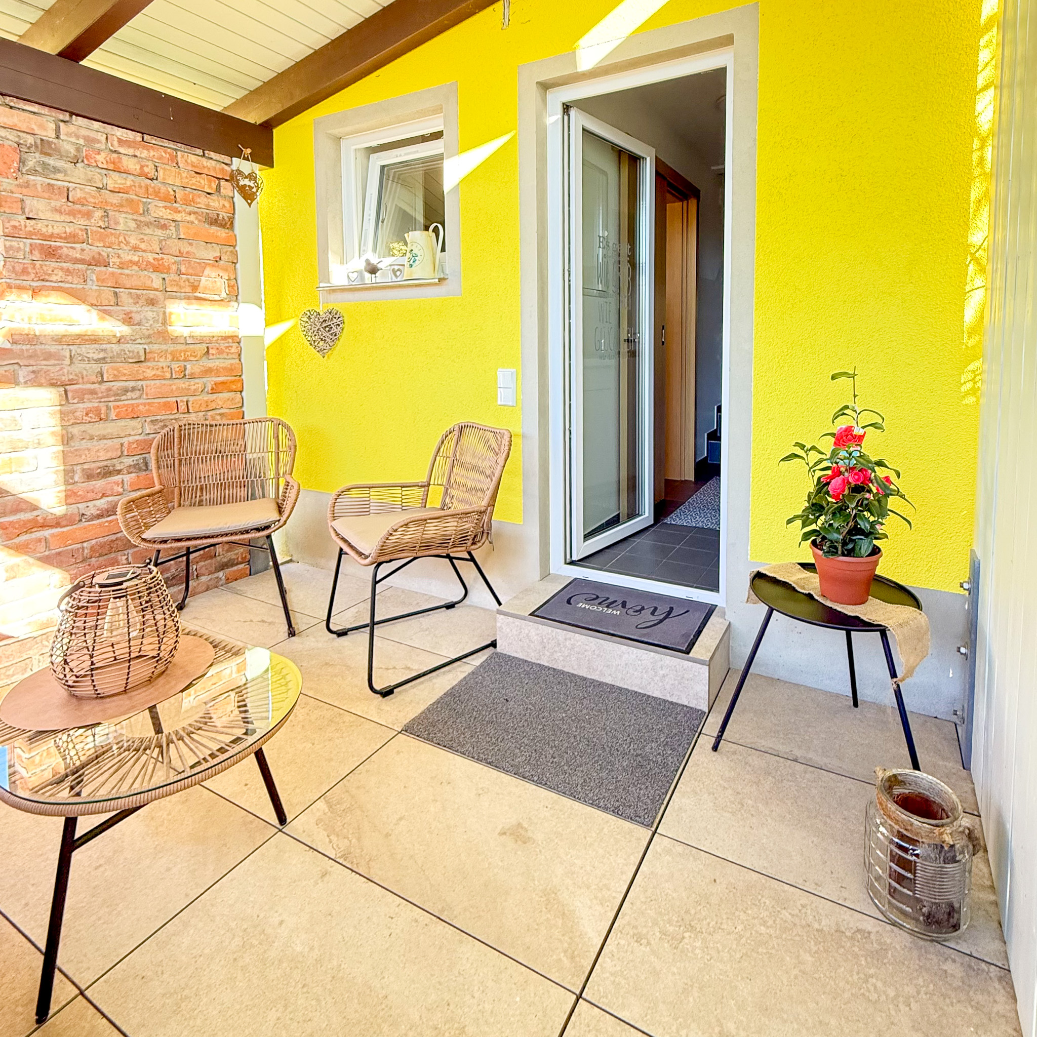 Tiny Haus Bad Sulza – überdachte Terrasse